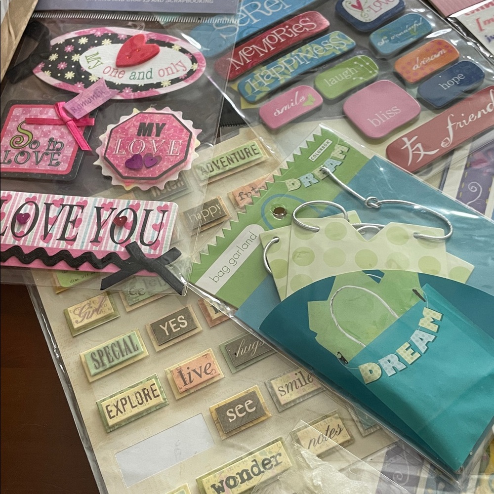 Colorful Assorted Sticker scrapbook bundle - Picture 2 of 4